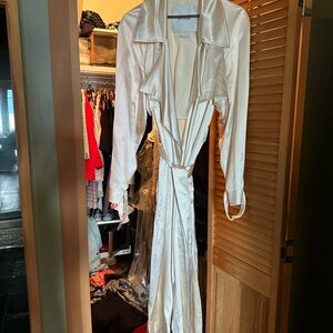 St. John Collection Cream Trench Coat